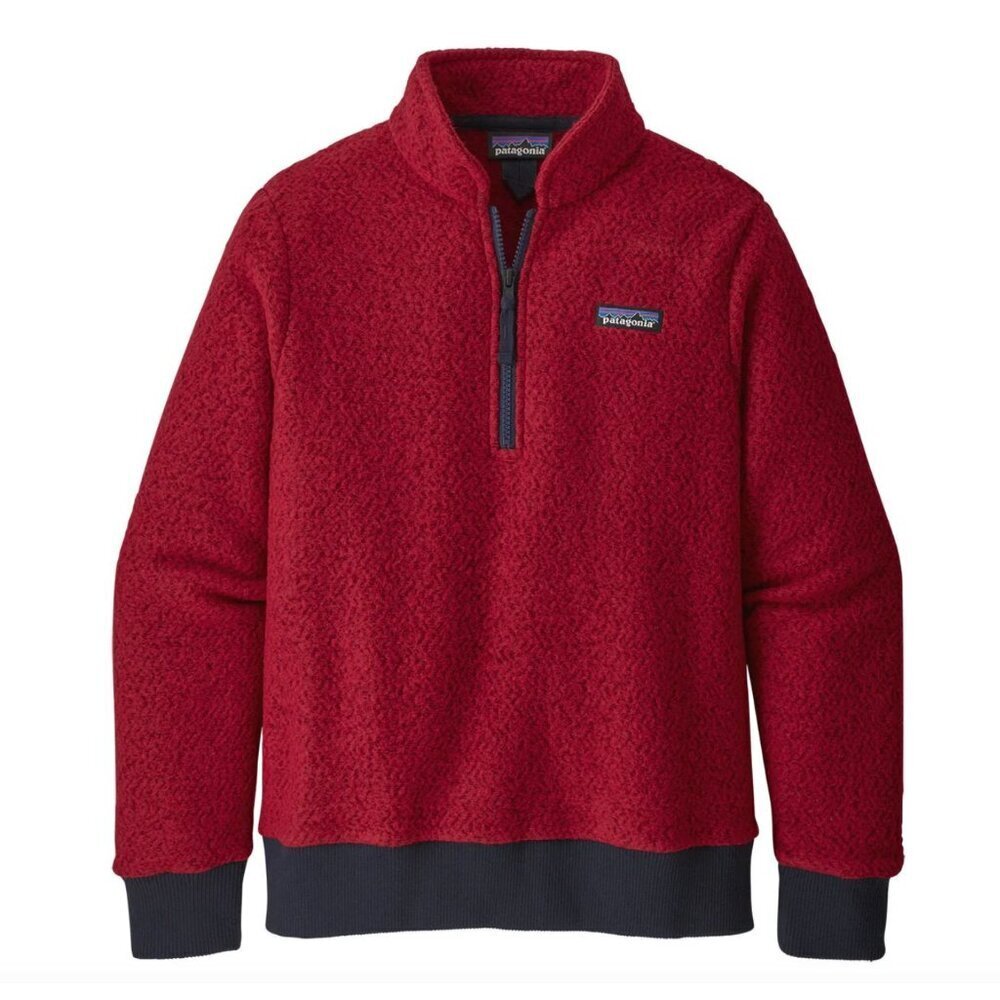Patagonia Woolyester Fleece Pullover Molten Lava Red Women's Size XS